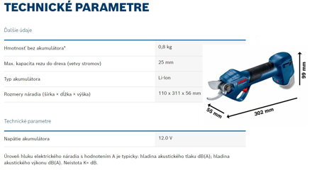 PRO PRUNER PROFESSIONAL AKU ZÁHRADNÉ NOŽNICE S RÝCHLONABÍJAČKOU (06019K1021)
