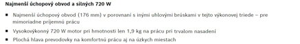 GWS 7-125 PROFESSIONAL UHLOVÁ BRÚSKA