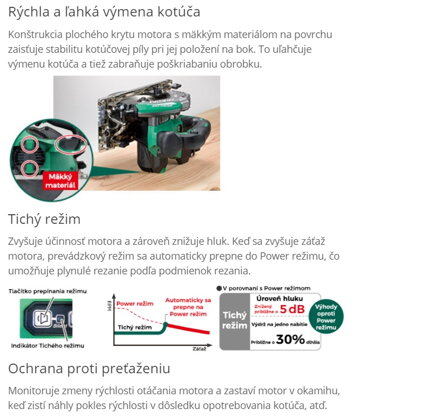 HIKOKI (HITACHI) AKU KOTÚČOVÁ PÍLA C18DBAL 18V 165 mm bez batérie a nabíjačky v hitboxe