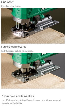 HIKOKI (HITACHI) AKU PRIAMOČIARA PÍLA CJ18DA 18V / 5,0Ah