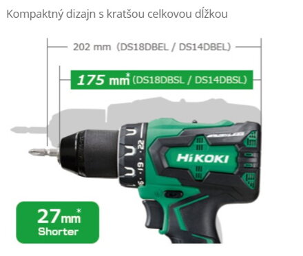 HIKOKI (HITACHI) SADA AKU NÁRADIA KC18DPL 18V / 5,0Ah