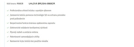 UHLOVÁ BRÚSKA 9565CR