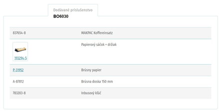 EXCENTRICKÁ BRÚSKA BO6030