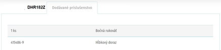 AKUMULÁTOROVÉ KOMBINOVANÉ KLADIVO DHR182Z