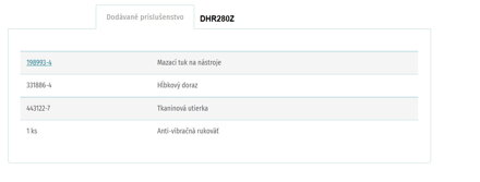 AKUMULÁTOROVÉ KOMBINOVANÉ KLADIVO DHR280Z