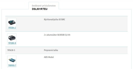 AKUMULÁTOROVÁ BRÚSKA DSL801RTEU