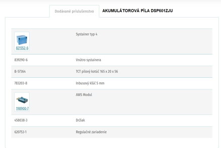 AKUMULÁTOROVÁ PÍLA DSP601ZJU