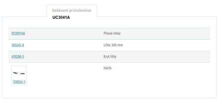 REŤAZOVÁ PÍLA UC3041A