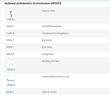 SADA AKU KROVINOREZ UR101CZ + Prenosný napájací zdroj PDC1200A01
