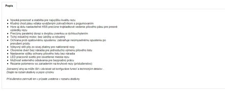 BAS 261 PRECISION (619008000) PÁSOVÁ PÍLA