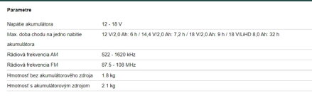 R 12-18 BT (600777850) AKUMULÁTOROVÉ STAVEBNÉ RÁDIO
