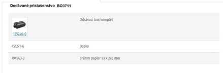 VIBRAČNÁ BRÚSKA BO3711