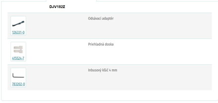 AKUMULÁTOROVÁ PRIAMOČIARA PÍLA DJV182Z