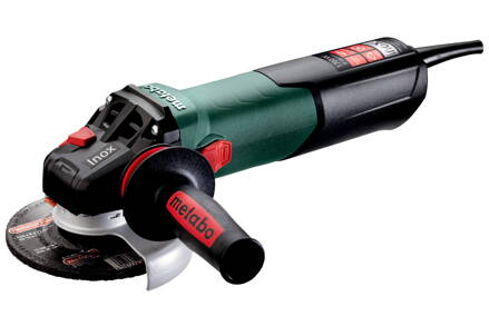 WEV 17-125 QUICK INOX (600517000) UHLOVÁ BRÚSKA KARTÓN; METABO S REGULÁCIOU OTÁČOK, RÝCHLOUPÍNACOU MATICOU